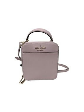 Kate Spade Crosshatching Lavender Leather Cube Crossbody